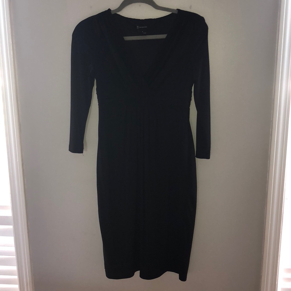 Long sleeved black dress